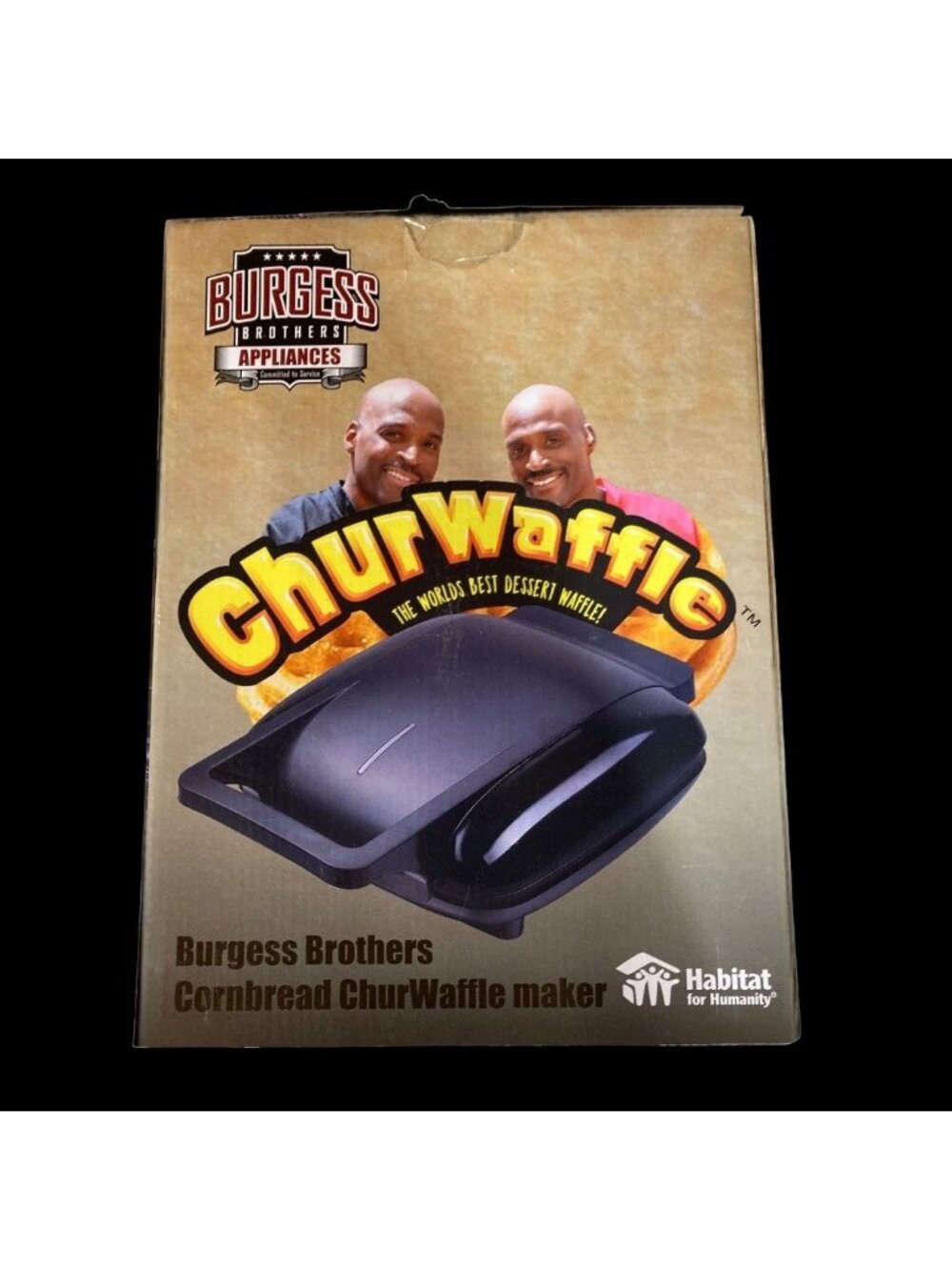 Burgess Brothers ChurWaffle Maker Brand Specialty Waffle Maker New in Box